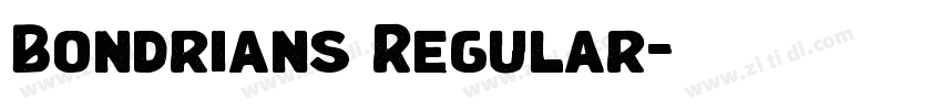 Bondrians Regular字体转换